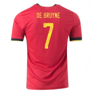Belgien Kevin De Bruyne 7 Hjemme Trøje EM 2020 – Kortærmet