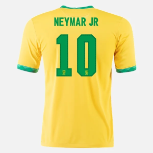 Brasilien Neymar JR 10 Hjemmebanetrøje 20-21 – Kortærmet