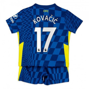 Chelsea Mateo Kovacic 17 Børn HjemmebaneSæts 2021 22 – Kortærmet