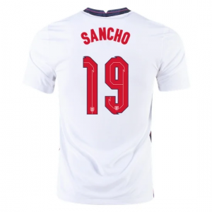 England Jadon Sancho 19 Hjemme Trøje EM 2020 – Kortærmet