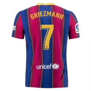 FC Barcelona Antoine Griezmann 7 Hjemmebanetrøje 2020 21 – Kortærmet