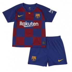 FC Barcelona Børn HjemmebaneSæt 2019 20- Kortærmet