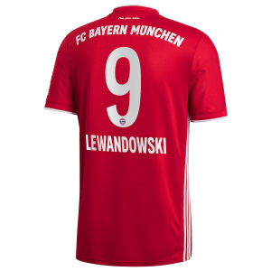 FC Bayern München Robert Lewandowski 9 Hjemmebanetrøje 2020 21 – Kortærmet