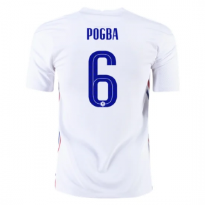 Frankrig Paul Pogba 6 Frankrig Udebane Trøje EM 2020 – Kortærmet