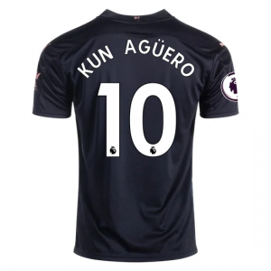 Manchester City Sergio Agüero 10 Udebanetrøje 2020 21 – Kortærmet