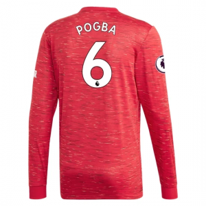 Manchester United Paul Pogba 6 Hjemmebanetrøje 2020 21 – Langærmet
