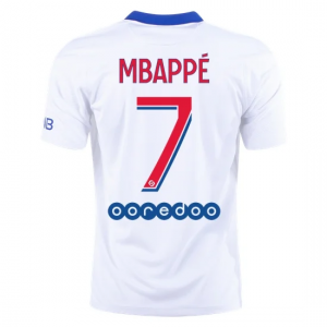 Paris Saint Germain PSG Kylian Mbappe 7 Udebanetrøje 2020 21 – Kortærmet