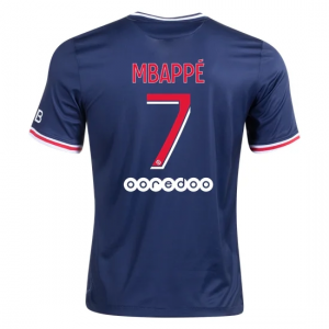 Paris Saint Germain PSG Kylian Mbappe 7 Hjemmebanetrøje 2020 21 – Kortærmet