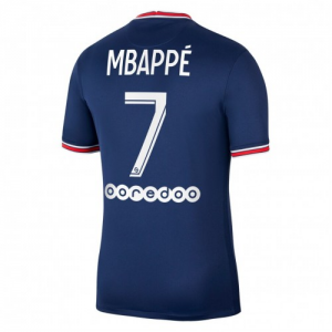 Paris Saint Germain PSG Kylian Mbappe 7 Hjemmebanetrøje 2021-22 – Kortærmet