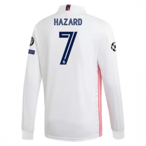 Real Madrid Eden Hazard 7 Hjemmebanetrøje 2020 21 – Langærmet