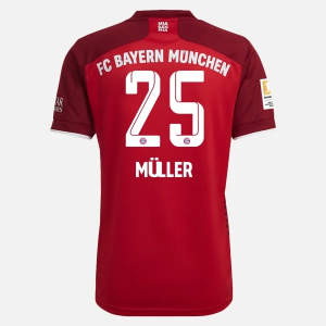 FC Bayern München Thomas Müller 25 Hjemmebanetrøje 2021 2022 – FodboldTrøjer(S/S)