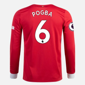 Manchester United Paul Pogba 6 Hjemmebanetrøje 2021 2022 – FodboldTrøjer(L/S)