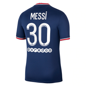 Paris Saint Germain PSG Lionel Messi 30 Jordan Brand Hjemmebanetrøje 2021 2022 – FodboldTrøjer(S/S)
