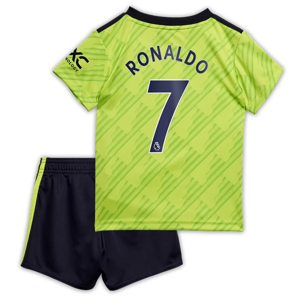 Manchester United Cristiano Ronaldo #7 Børn UdebaneSæt 2022 23 – FodboldTrøjer(S/S)