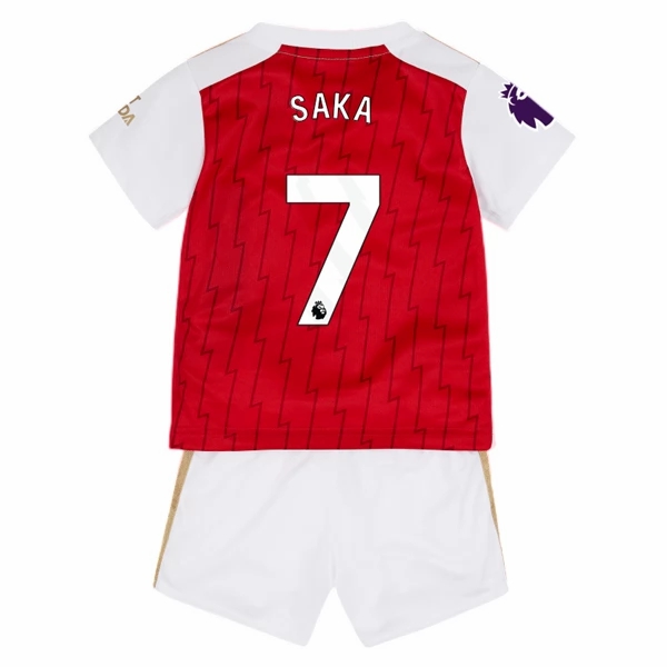 Arsenal Bukayo Saka 7 Børn HjemmebaneSæt 2023 2024– FodboldTrøjer(S/S)