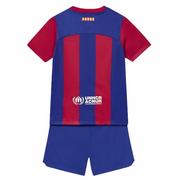 FC Barcelona Børn HjemmebaneSæt 2023 2024– FodboldTrøjer(S/S)