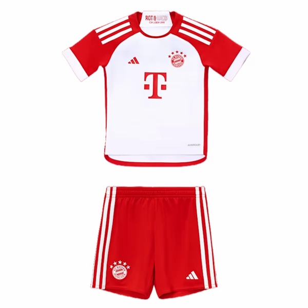 FC Bayern München Børn HjemmebaneSæt 2023 2024– FodboldTrøjer(S/S)