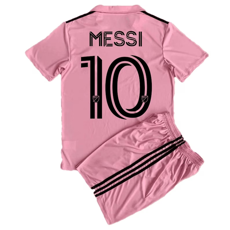 Inter Miami CF Messi 10 Børn HjemmebaneSæt 2023 2024– FodboldTrøjer(S/S)