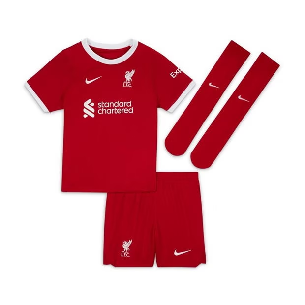 Liverpool Børn HjemmebaneSæt 2023 2024– FodboldTrøjer(S/S)