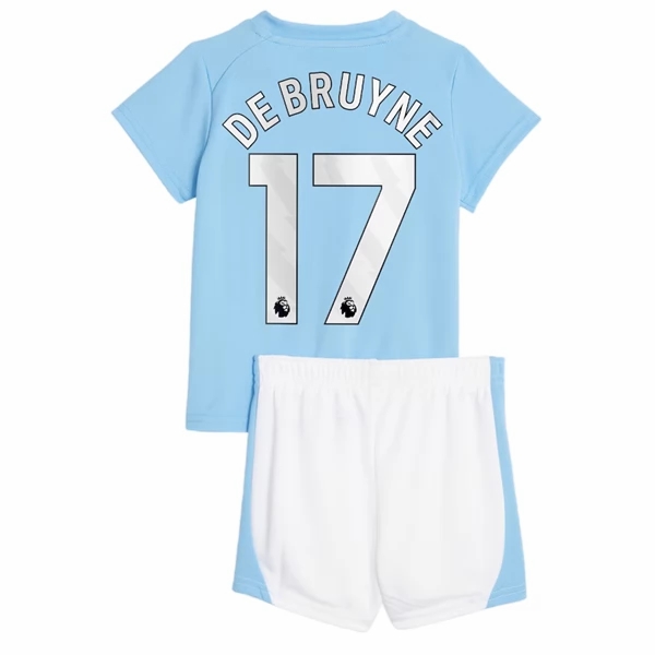 Manchester City Kevin De Bruyne 17 Børn HjemmebaneSæt 2023 2024– FodboldTrøjer(S/S)