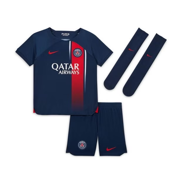 Paris Saint Germain PSG Børn HjemmebaneSæt 2023 2024– FodboldTrøjer(S/S)