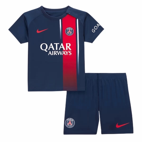 Paris Saint Germain PSG Kylian Mbappé 7 Børn HjemmebaneSæt 2023 2024– FodboldTrøjer(S/S)