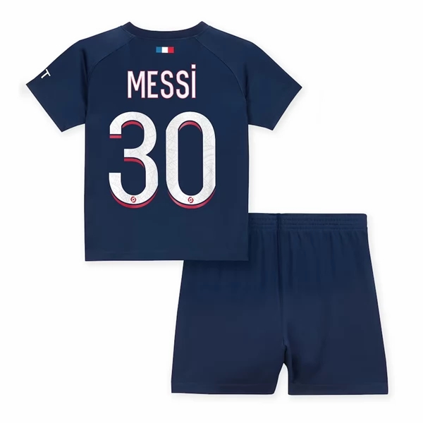 Paris Saint Germain PSG Lionel Messi 30 Børn HjemmebaneSæt 2023 2024– FodboldTrøjer(S/S)